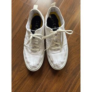 Cole Haan men’s 11 Grand pro Rally Canvas Court Sneaker in white.